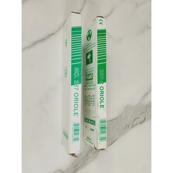 Dixon Oriole #287 #287 24 Pencils Crayons #2/HB Made USA x2 Boxes Vintage - Picture 2 of 10